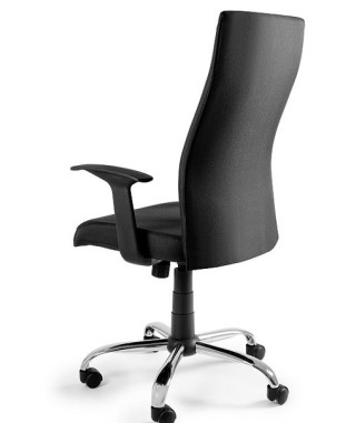 FOTEL BIUROWY PRESTIGE BLACK ON BLACK  TAKNINA NYLONOWA CZARNY 2