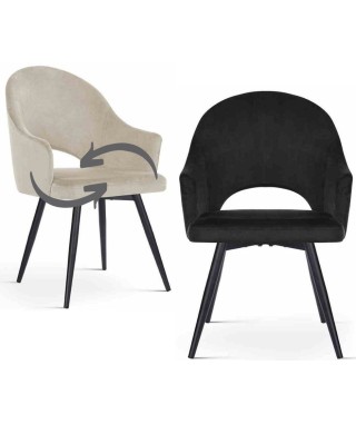 KRZESŁO TAPICEROWANE GODA OBROTOWE (WYBIERZ TKANINĘ I KOLOR NÓG)