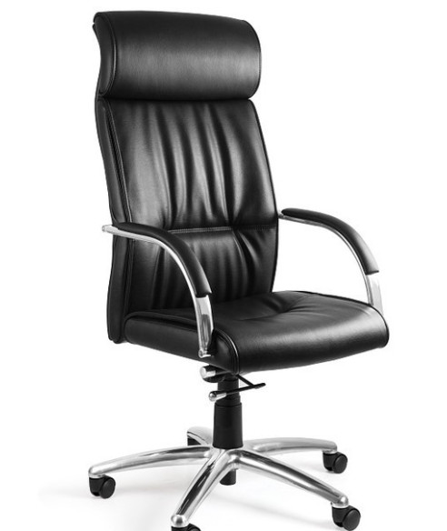 FOTEL BIUROWY PRESTIGE BRANDO PU CZARNY EKO-SKÓRA