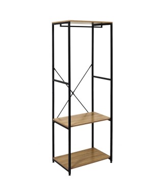 WIESZAK PRZEDPOKÓJ GARDEROBA LOFTOWA LUKIS (DĄB/CZARNY) 2