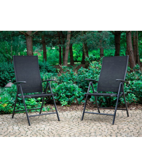 ZESTAW MEBLI OGRODOWYCH BALKONOWYCH STOLIK + 2 KRZESŁA SKŁADANE GH2