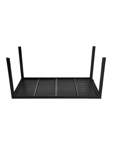 ZESTAW MEBLI OGRODOWYCH STÓŁ Z KRZESŁAMI 6 SZT CZARNY GARDENIIA ALU