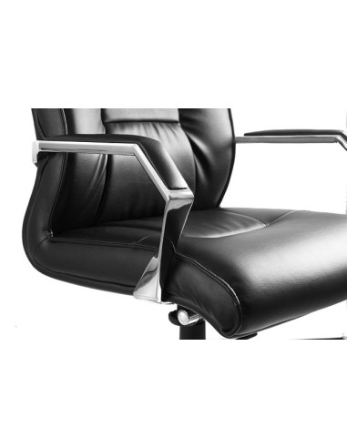 FOTEL BIUROWY PRESTIGE CELIO PU CZARNY EKO-SKÓRA