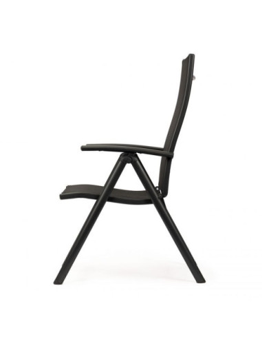 ZESTAW KRZESEŁ OGRODOWYCH SKŁADANYCH CZARNE 4 SZTUKI