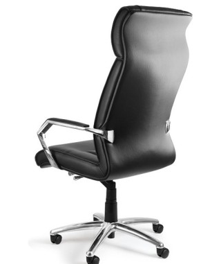 FOTEL BIUROWY PRESTIGE CELIO HL CZARNY SKÓRA NATURALNA 2