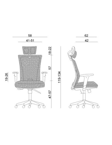 FOTEL BIUROWY PRESTIGE ERGONIC CZARNY
