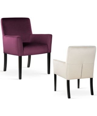 KRZESŁO FOTELOWE DO JADALNI FOTEL DO STOŁU TRINIDAD (WYBIERZ TKANINĘ I KOLOR NÓG)