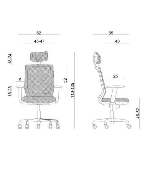 FOTEL BIUROWY PRESTIGE ESTA CZARNY