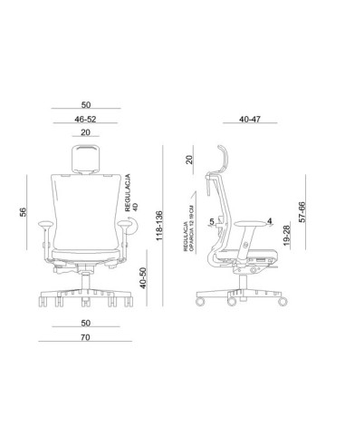 FOTEL BIUROWY PRESTIGE FORTE CZARNY