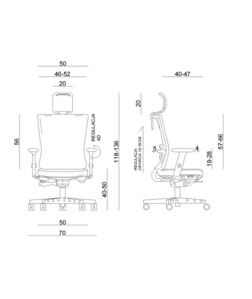 FOTEL BIUROWY PRESTIGE FORTE CZARNY