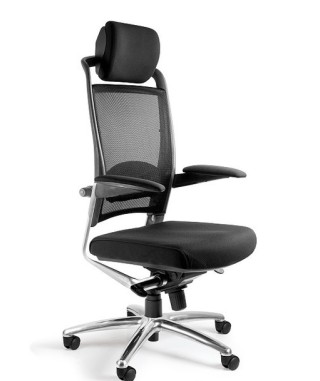 FOTEL BIUROWY PRESTIGE FULKRUM CZARNY