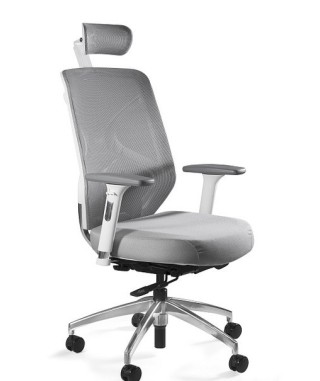 FOTEL BIUROWY PRESTIGE HERO SIATKA/TKANINA  (BIAŁY, CZARNY)