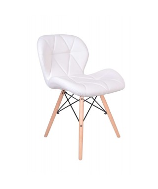 KRZESŁO MURET EKO-SKÓRA  (BIAŁY, RÓŻ, SZARY, CZARNY) 2