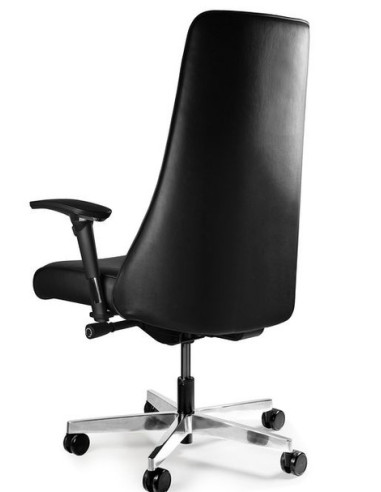 FOTEL BIUROWY PRESTIGE SAIL HL SKÓRA NATURALNA CZARNY