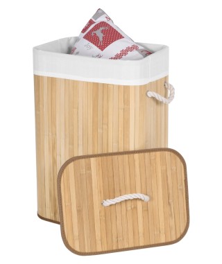 KOSZ BAMBUSOWY NA PRANIE/ZABAWKI (NATURALNY, BRĄZOWY) 2