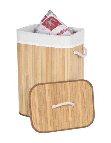 KOSZ BAMBUSOWY NA PRANIE/ZABAWKI (NATURALNY, BRĄZOWY)