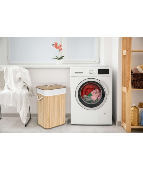 KOSZ BAMBUSOWY NA PRANIE/ZABAWKI (NATURALNY, BRĄZOWY)