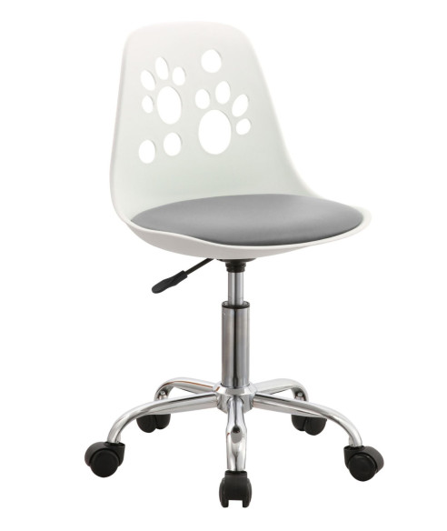 FOTEL OBROTOWY DZIECIĘCY N-03 PSIE ŁAPKI (WYBIERZ KOLOR)