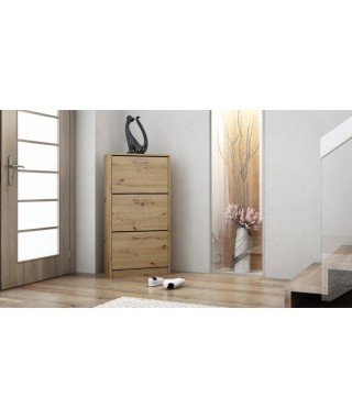 SZAFKA NA BUTY PAULA (ARTISAN, BIAŁY, SONOMA, WENGE) 2