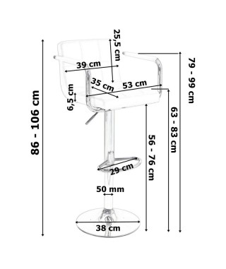 HOKER KRZESŁO KUCHENNE MONTE (BIAŁY, SZARY, CZARNY) 2