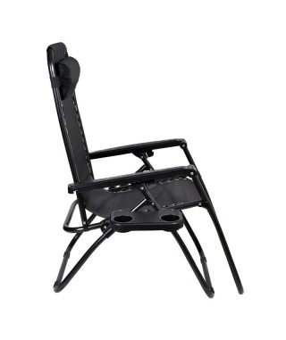 LEŻAK OGRODOWY ORION ROZKŁADANY (CZERWONY, BRĄZOWY, CZARNY) 2