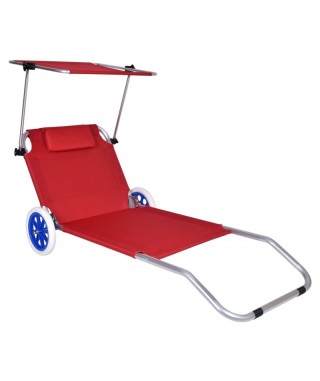 LEŻAK TURYSTYCZNY MARTIN Z KÓŁKAMI (WYBIERZ KOLOR) 2