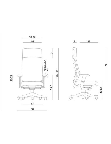 FOTEL BIUROWY PRESTIGE VELO CZARNY