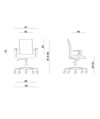 FOTEL BIUROWY PRESTIGE MILLO (BEŻOWY, CZERWONY, ZIELONY, SZARY, CZARNY) 2