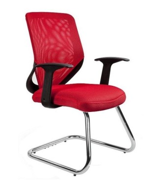 FOTEL BIUROWY PRESTIGE MOBI SKID (BIAŁY, ŻÓŁTY, POMARAŃCZ, CZERWONY, ZIELONY, NIEBIESKI, SZARY, CZARNY) 2