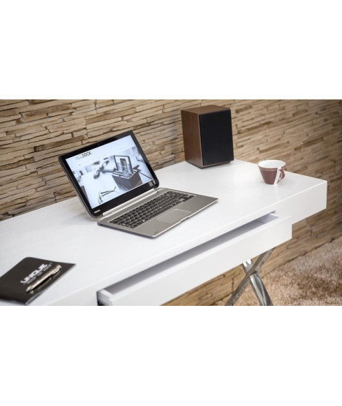 BIURKO PRESTIGE ZEFIR WYSOKI POŁYSK (BIAŁY, CZARNY)