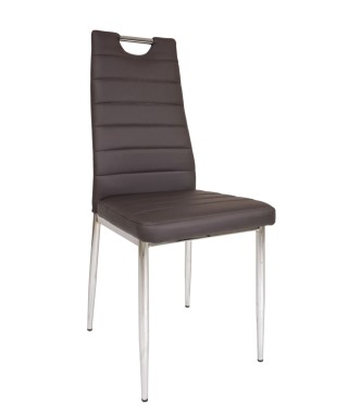 KRZESŁO DC2-001 B EKO SKÓRA (CAPPUCINO, BRĄZ, SZARY, CZARNY) 2