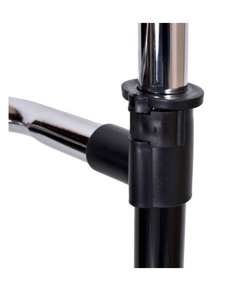 WIESZAK STOJĄCY GARDEROBA NA KÓŁKACH RUFO (SZARY, CZARNY)