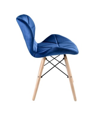 KRZESŁO MURET VELVET (SREBRNY, ZIELONY, NIEBIESKI, SZARY) 2