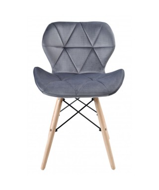 KRZESŁO MURET VELVET (SREBRNY, ZIELONY, NIEBIESKI, SZARY) 2