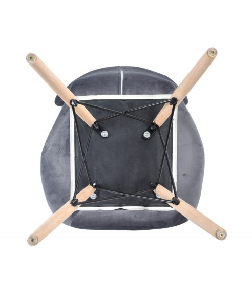 KRZESŁO MURET VELVET (SREBRNY, ZIELONY, NIEBIESKI, SZARY)