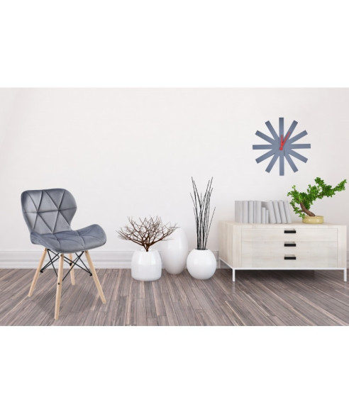 KRZESŁO MURET VELVET (SREBRNY, ZIELONY, NIEBIESKI, SZARY)