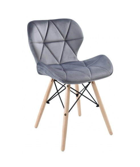 KRZESŁO MURET VELVET (SREBRNY, ZIELONY, NIEBIESKI, SZARY)