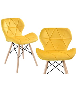 KRZESŁO MURET VELVET (SREBRNY, ZIELONY, NIEBIESKI, SZARY) 2