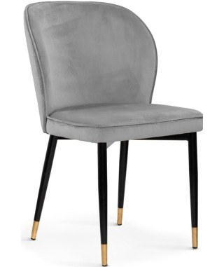 KRZESŁO TAPICEROWANE BLUVEL AINE NOGI CZARNE ZE ZŁOTĄ KOŃCÓWKĄ (WYBIERZ KOLOR) 2