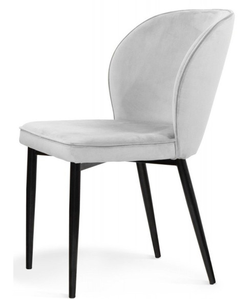 KRZESŁO TAPICEROWANE BLUVEL AINE NOGI CZARNE (WYBIERZ KOLOR)