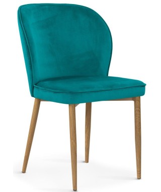 KRZESŁO TAPICEROWANE BLUVEL AINE NOGI IMITACJA DREWNA (WYBIERZ KOLOR) 2