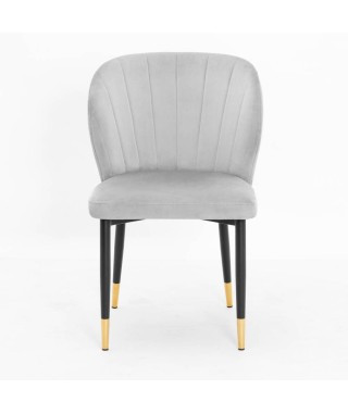 KRZESŁO TAPICEROWANE BLUVEL SHELLY NOGI CZARNE ZE ZŁOTĄ KOŃCÓWKĄ (WYBIERZ KOLOR) 2