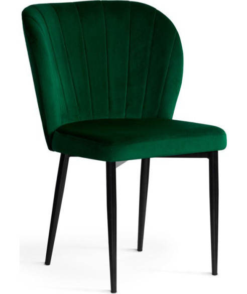 KRZESŁO TAPICEROWANE BLUVEL SHELLY NOGI CZARNE (WYBIERZ KOLOR)