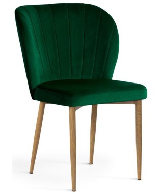 KRZESŁO TAPICEROWANE BLUVEL SHELLY NOGI IMITACJA DREWNA (WYBIERZ KOLOR) 2