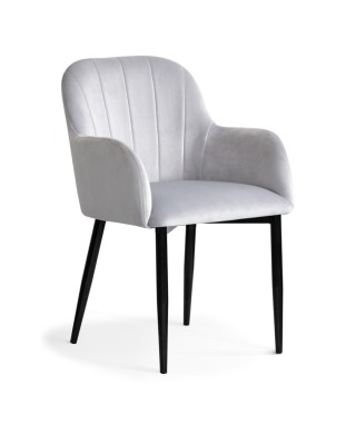 KRZESŁO TAPICEROWANE BLUVEL TULIP NOGI CZARNE (WYBIERZ KOLOR) 2