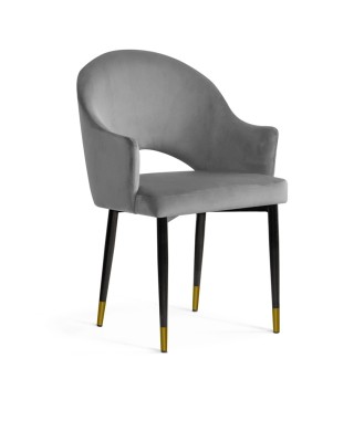 KRZESŁO TAPICEROWANE BLUVEL GODA NOGI CZARNE ZE ZŁOTĄ KOŃCÓWKĄ (WYBIERZ KOLOR) 2