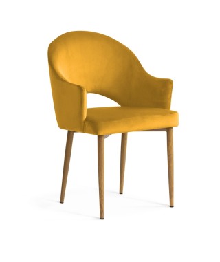 KRZESŁO TAPICEROWANE BLUVEL GODA NOGI IMITACJA DREWNA (WYBIERZ KOLOR) 2