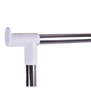 WIESZAK STOJĄCY GARDEROBA NA KÓŁKACH IDA (BIAŁY, CZARNY) 2