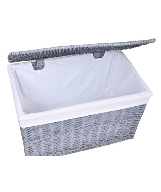 KUFER WIKLINOWY ORGANIZER 160 L (BIAŁY, SZARY, BRĄZ) 2