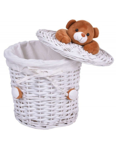 KOSZ WIKLINOWY MIŚ BIAŁY (15L, 40L, 75L)